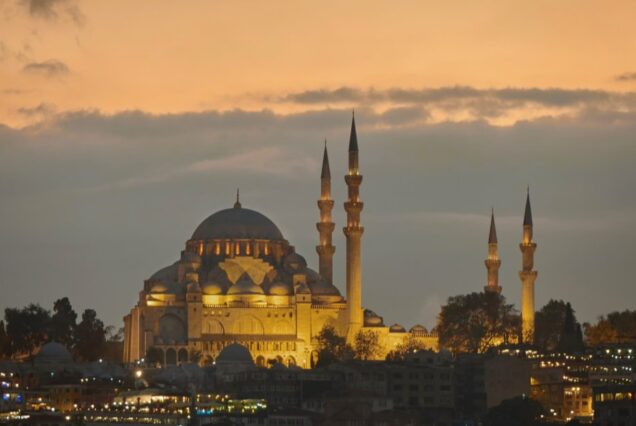 Mosque Istanbul at dusk