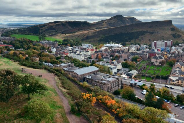 Edinburgh skyline Arthurs Seat