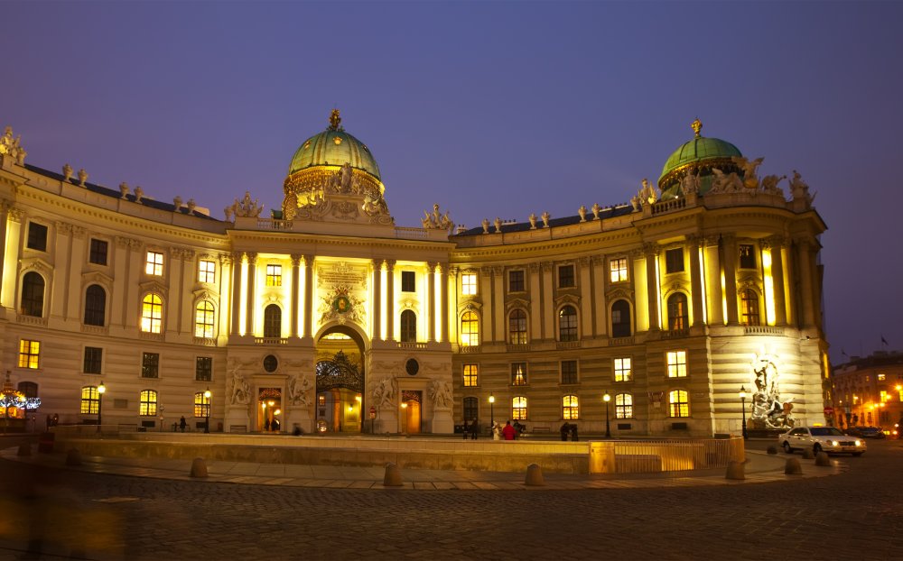 Hofburg Palace Vienna at night